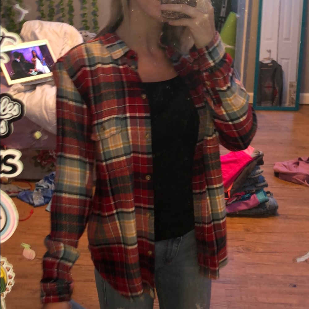 american eagle red flannel